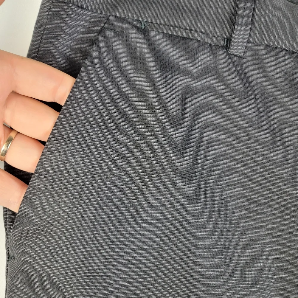 Express Gray Wool Stretch Photographer Trouser Pants Men Size 33 Tailored Inseam